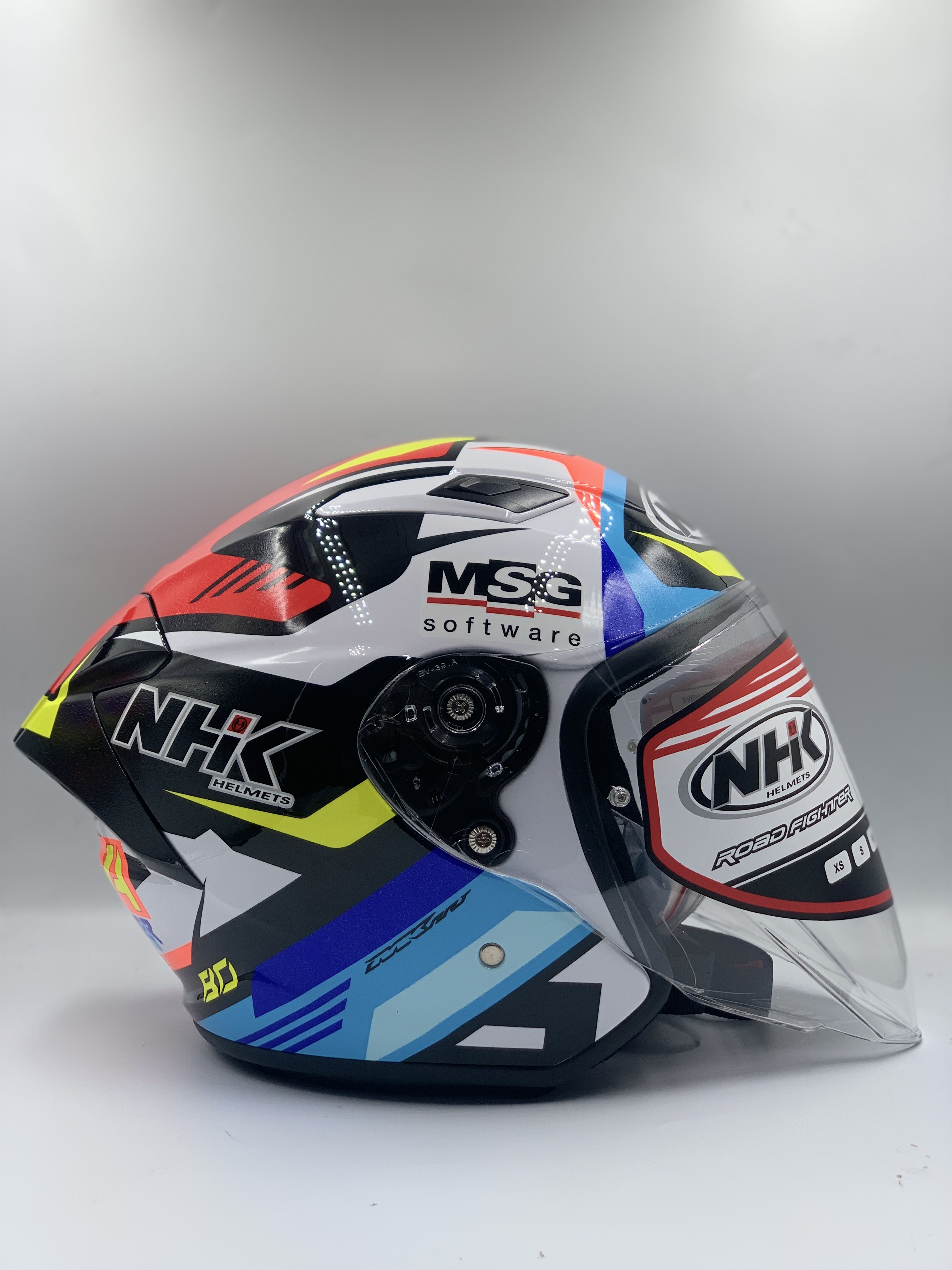 NHK Helmet S1GP S BO Bensneyde  #9 White Glossy (ECE 22.06)